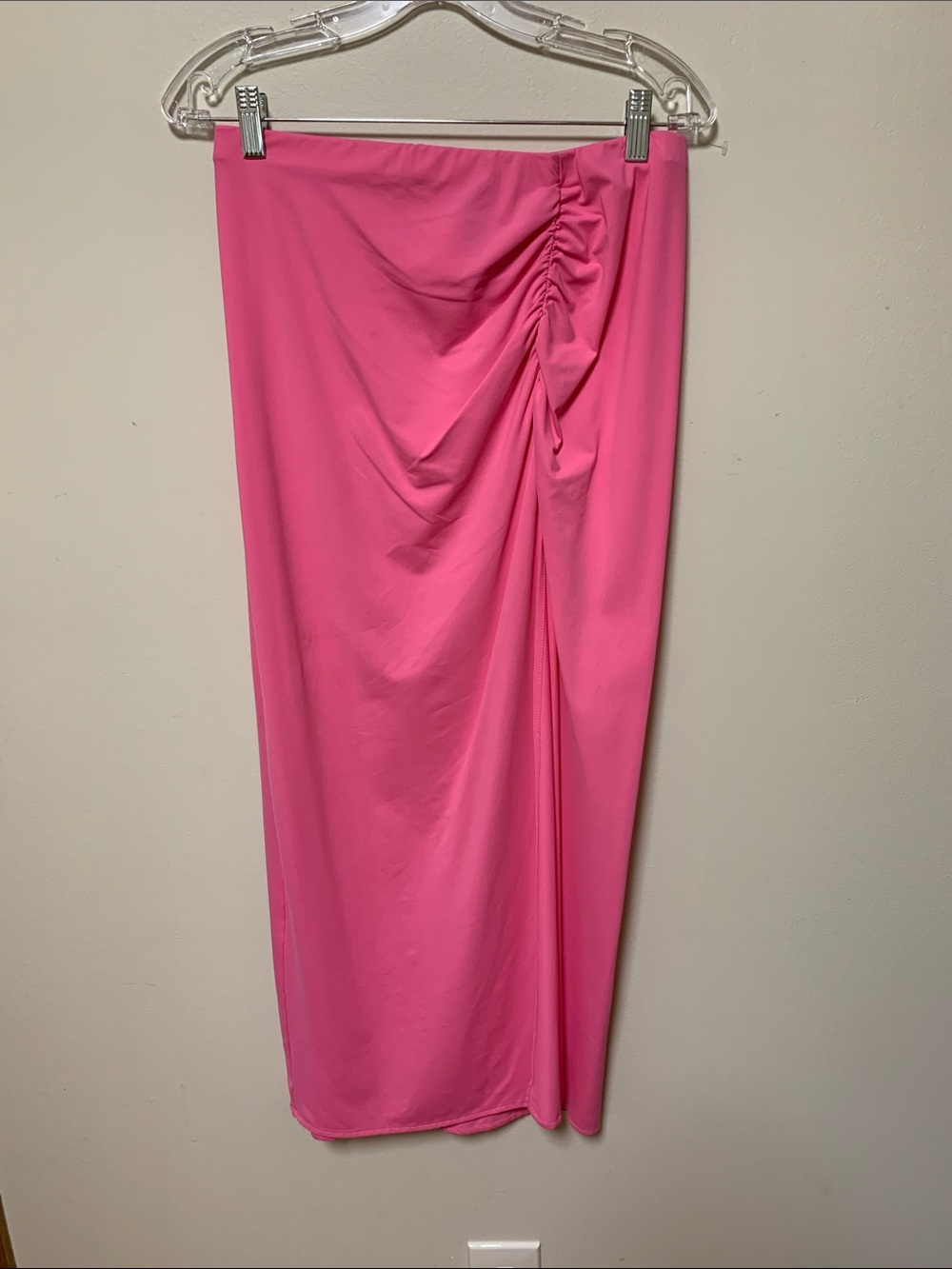 La Blanca swim coverup - island goddess rose pink midi swim skirt coverup